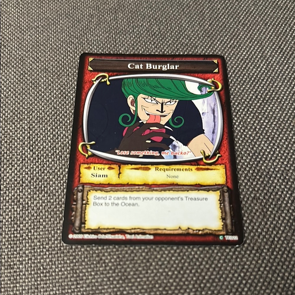 Shonen Jump’s One Piece Card TE022 Cat Burglary